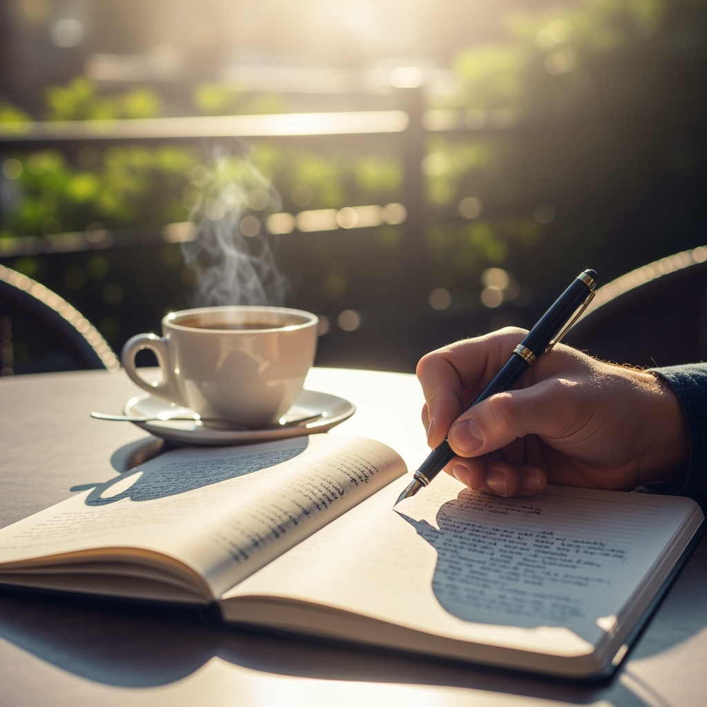 café et cahier
